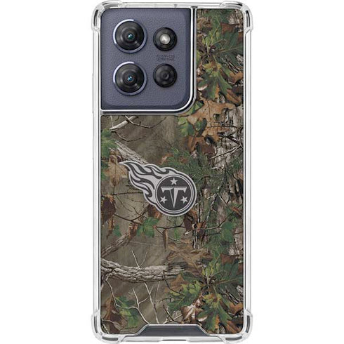 NFL Tennessee Titans Realtree Xtra Green Camo Moto G Stylus 5G (2025) Clear Case