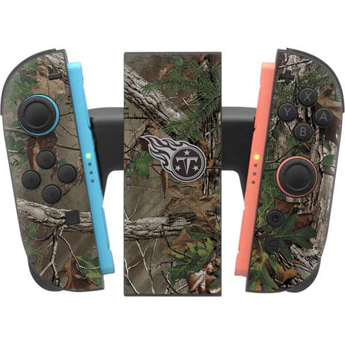 NFL Tennessee Titans Realtree Xtra Green Camo Nintendo Switch 2 (2025) Joy-Con Controller Skin