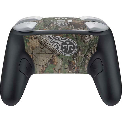 NFL Tennessee Titans Realtree Xtra Green Camo Nintendo Switch 2 (2025) Pro Controller Skin