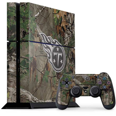 NFL Tennessee Titans Realtree Xtra Green Camo PS4 Console and Controller Bundle Skin