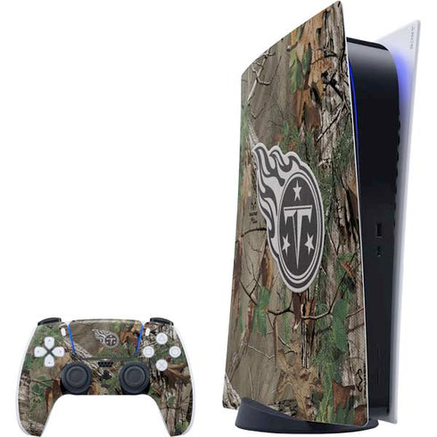 NFL Tennessee Titans Realtree Xtra Green Camo PlayStation PS5 Skins