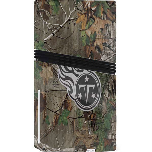 NFL Tennessee Titans Realtree Xtra Green Camo PS5 Pro Disk Bundle Skin