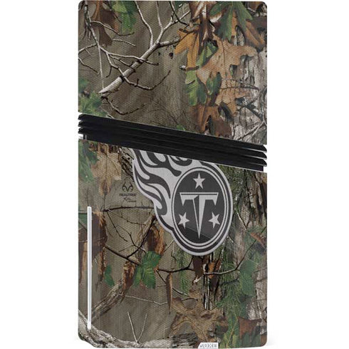 NFL Tennessee Titans Realtree Xtra Green Camo PS5 Pro Disk Console Skin