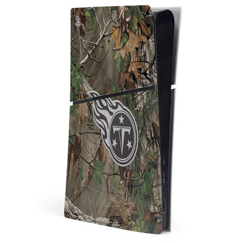 NFL Tennessee Titans Realtree Xtra Green Camo PS5 Slim Digital Edition Console Skin