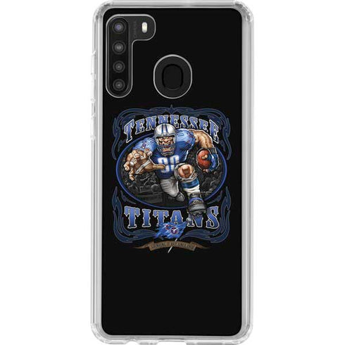 Liquid Blue NFL Tennessee Titans Running Back Galaxy A21 Clear Case