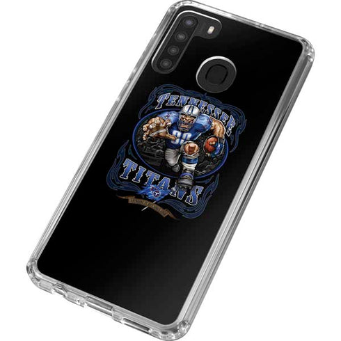 Liquid Blue NFL Tennessee Titans Running Back Galaxy A21 Clear Case