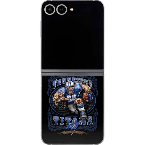 Liquid Blue NFL Tennessee Titans Running Back Galaxy Z Flip6 Skin