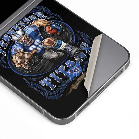 Liquid Blue NFL Tennessee Titans Running Back Galaxy Z Flip6 Skin