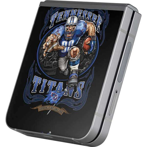 Liquid Blue NFL Tennessee Titans Running Back Galaxy Z Flip6 Skin
