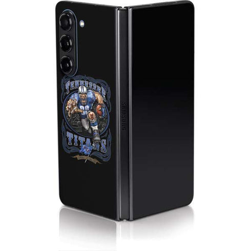 Liquid Blue NFL Tennessee Titans Running Back Galaxy Z Fold5 5G Skin