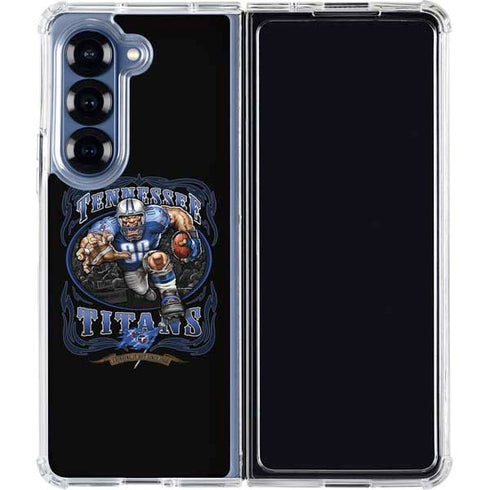 Liquid Blue NFL Tennessee Titans Running Back Galaxy Z Fold6 Clear Case