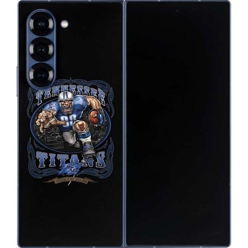 Liquid Blue NFL Tennessee Titans Running Back Galaxy Z Fold6 Skin