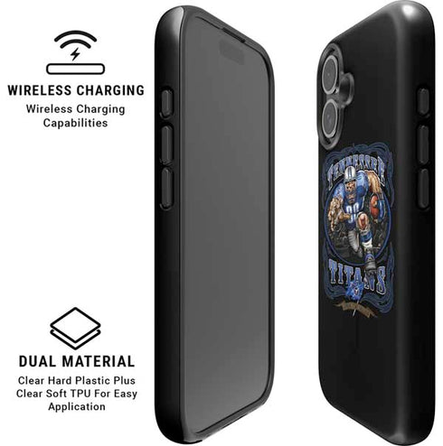 Liquid Blue NFL Tennessee Titans Running Back iPhone 16 Magsafe Impact Case