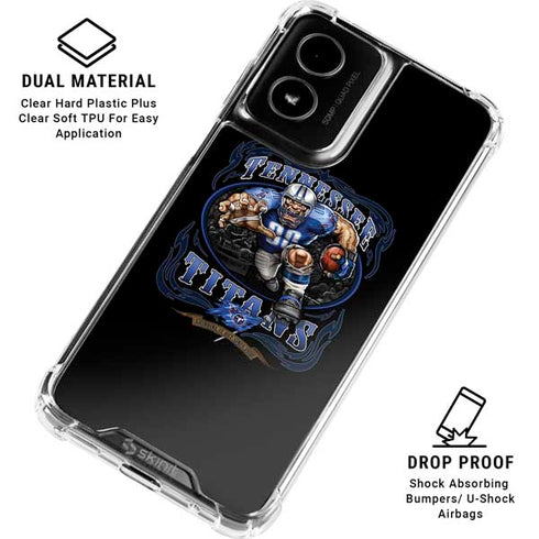 Liquid Blue NFL Tennessee Titans Running Back Moto G Power 5G (2024) Clear Case