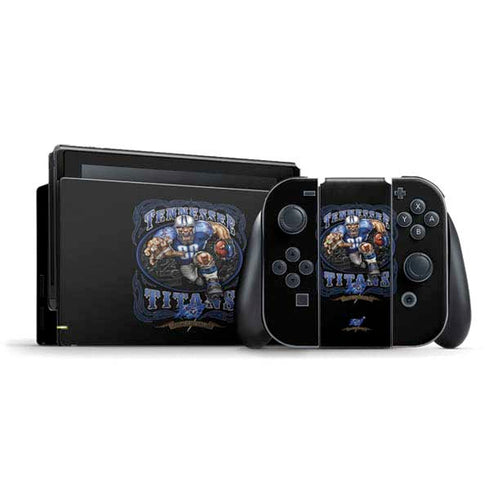 Liquid Blue NFL Tennessee Titans Running Back Nintendo Switch Bundle Skin