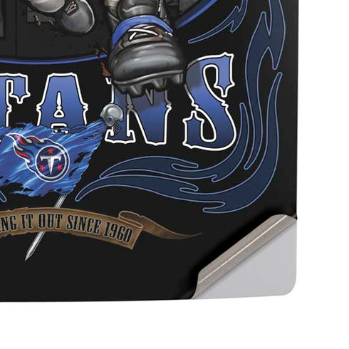 Liquid Blue NFL Tennessee Titans Running Back PS5 Pro Disk Console Skin