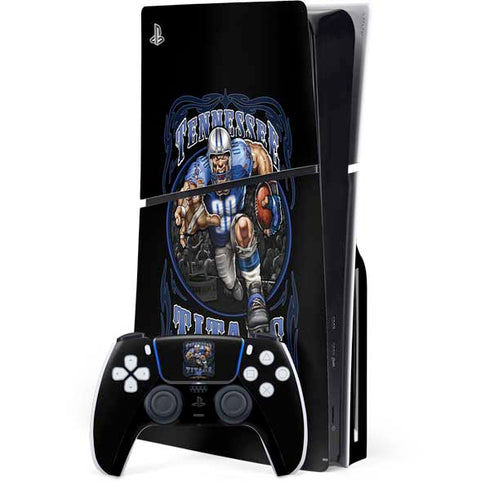 Liquid Blue NFL Tennessee Titans Running Back PlayStation PS5 Skins