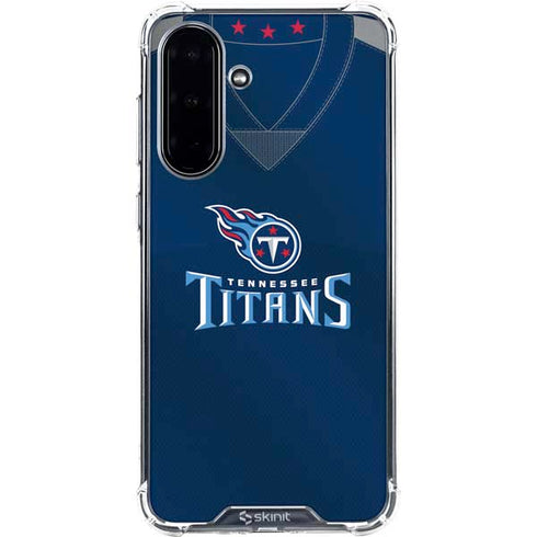 NFL Tennessee Titans Team Jersey Galaxy A36 5G Clear Case