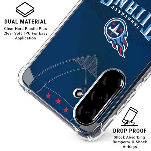 NFL Tennessee Titans Team Jersey Galaxy A36 5G Clear Case