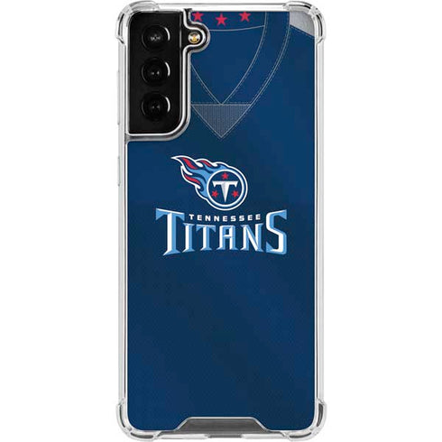 NFL Tennessee Titans Team Jersey Galaxy S22 Plus Clear Case