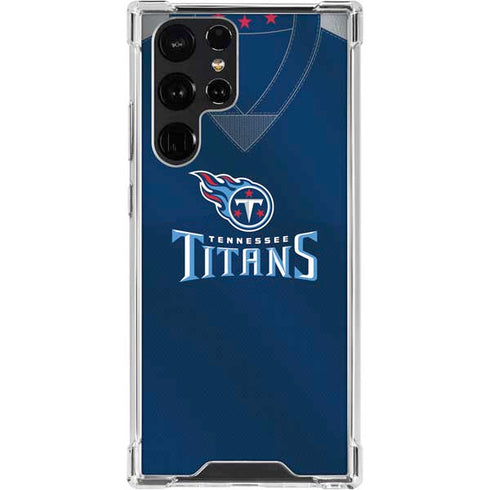 NFL Tennessee Titans Team Jersey Galaxy S23 Ultra Clear Case