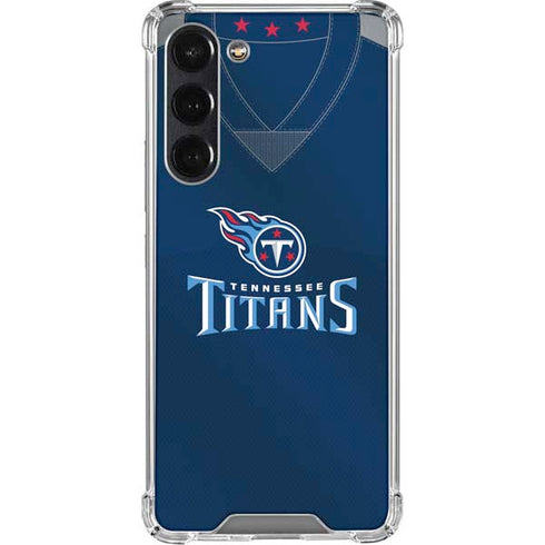 NFL Tennessee Titans Team Jersey Galaxy S24 FE Clear Case