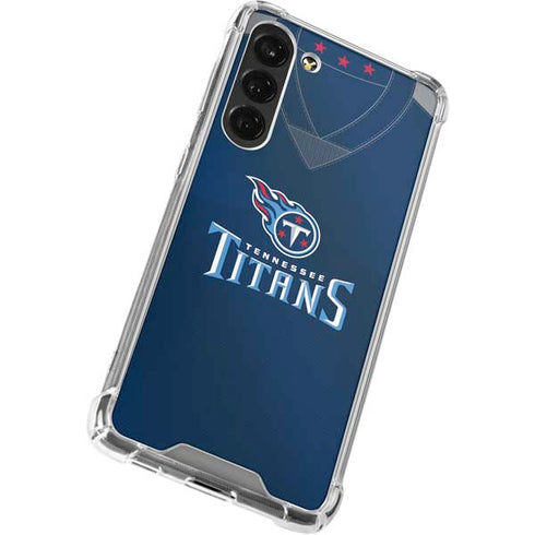 NFL Tennessee Titans Team Jersey Galaxy S24 FE Clear Case