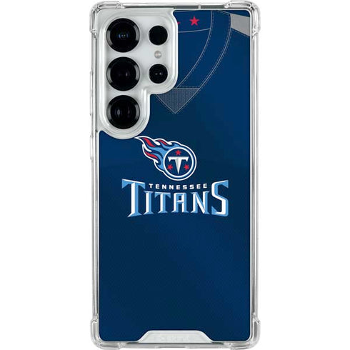 NFL Tennessee Titans Team Jersey Galaxy S25 Ultra Clear Case