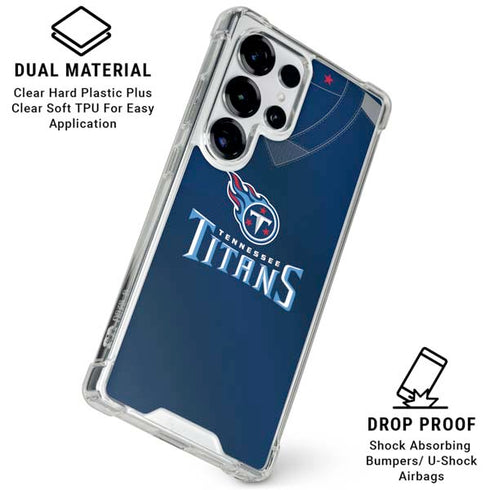 NFL Tennessee Titans Team Jersey Galaxy S26 Ultra Clear Case