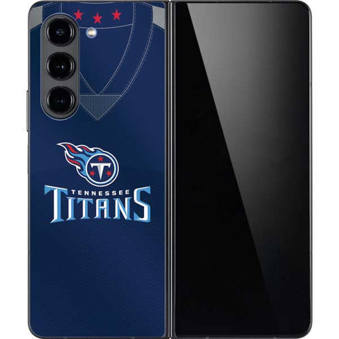 NFL Tennessee Titans Team Jersey Galaxy Z Fold5 5G Skin