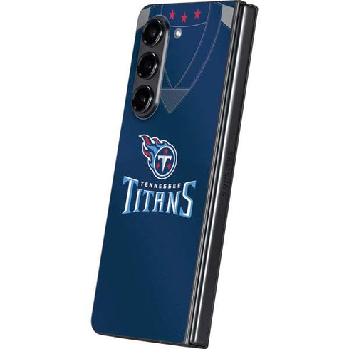 NFL Tennessee Titans Team Jersey Galaxy Z Fold5 5G Skin