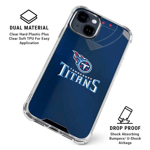NFL Tennessee Titans Team Jersey iPhone 15 Clear Case