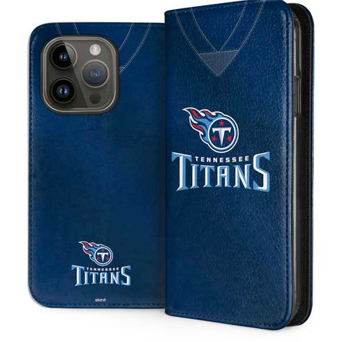 NFL Tennessee Titans Team Jersey iPhone 15 Pro Folio Case