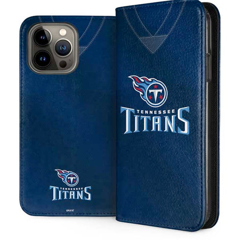NFL Tennessee Titans Team Jersey iPhone 15 Pro Max Folio Case