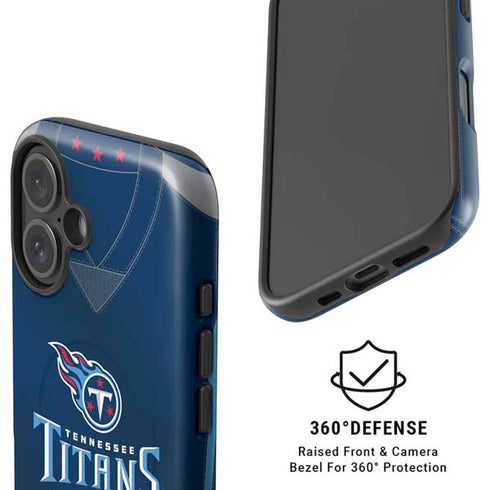 NFL Tennessee Titans Team Jersey iPhone 16 Plus Magsafe Impact Case