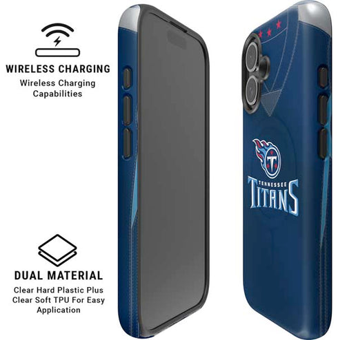 NFL Tennessee Titans Team Jersey iPhone 16 Plus Magsafe Impact Case