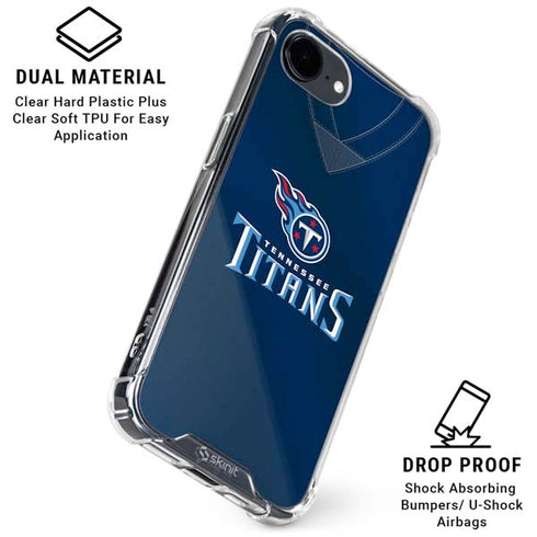 NFL Tennessee Titans Team Jersey iPhone 16e Clear Case