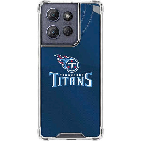 NFL Tennessee Titans Team Jersey Moto G Stylus 5G (2025) Clear Case