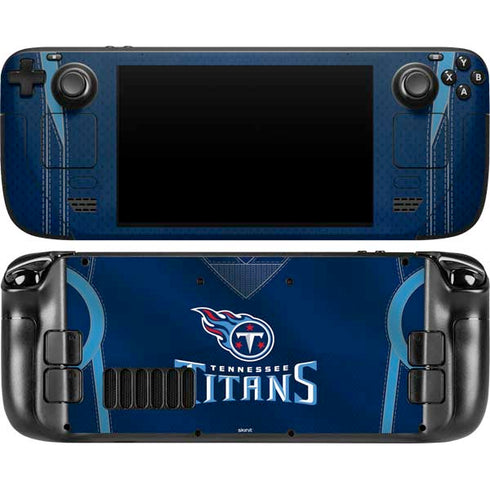 NFL Tennessee Titans Team Jersey Steam Deck Handheld Gaming Computer OLED Skin