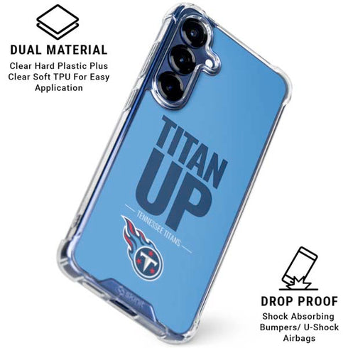 NFL Tennessee Titans Team Motto Galaxy S25 Clear Case