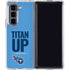 NFL Tennessee Titans Team Motto Galaxy Z Fold5 5G Clear Case