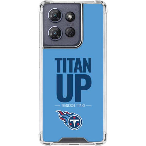 NFL Tennessee Titans Team Motto Moto G 5G (2025) Clear Case