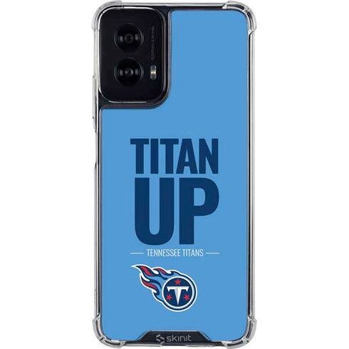 NFL Tennessee Titans Team Motto Moto G Power 5G (2024) Clear Case