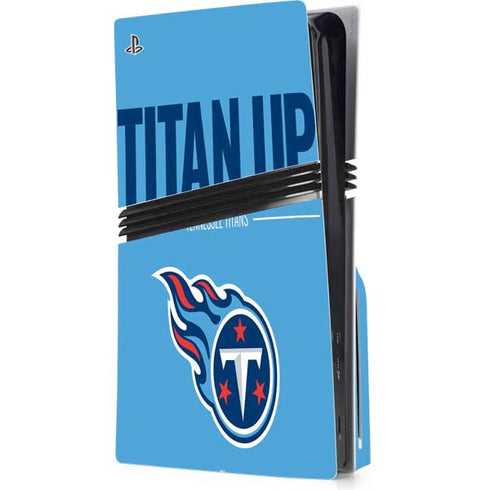 NFL Tennessee Titans Team Motto PS5 Pro Disk Console Skin