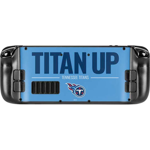 NFL Tennessee Titans Team Motto Steam Deck Handheld Gaming Computer OLED Skin