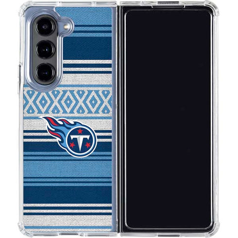 NFL Tennessee Titans Trailblazer Galaxy Z Fold5 5G Clear Case