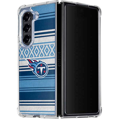 NFL Tennessee Titans Trailblazer Galaxy Z Fold5 5G Clear Case