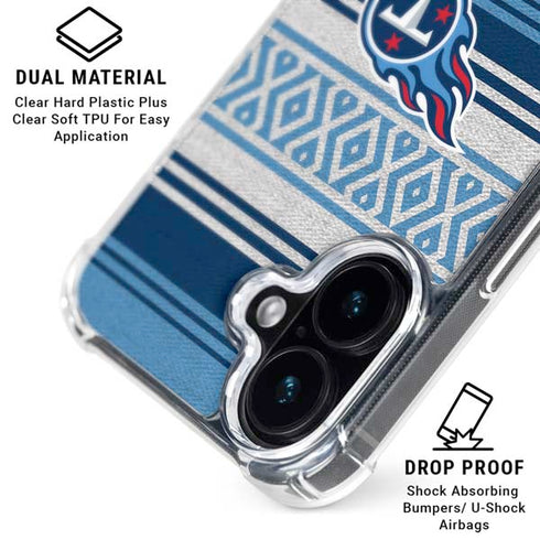 NFL Tennessee Titans Trailblazer iPhone 16 Plus Clear Case