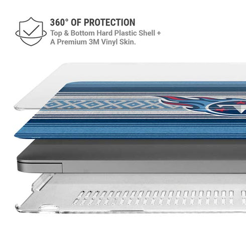 NFL Tennessee Titans Trailblazer MacBook Pro 14in (2021-24) Case plus Skin