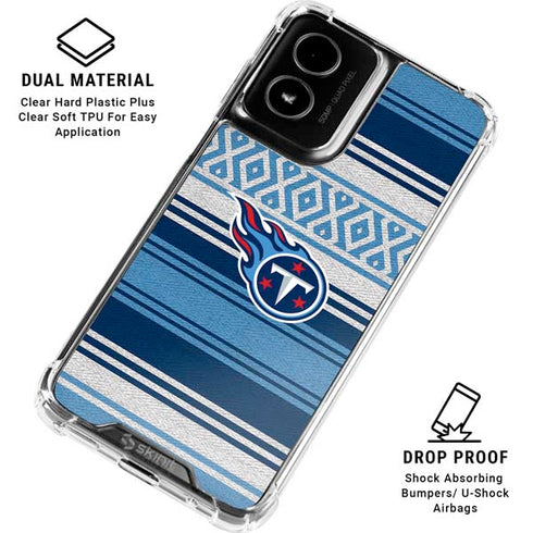 NFL Tennessee Titans Trailblazer Moto G Power 5G (2024) Clear Case
